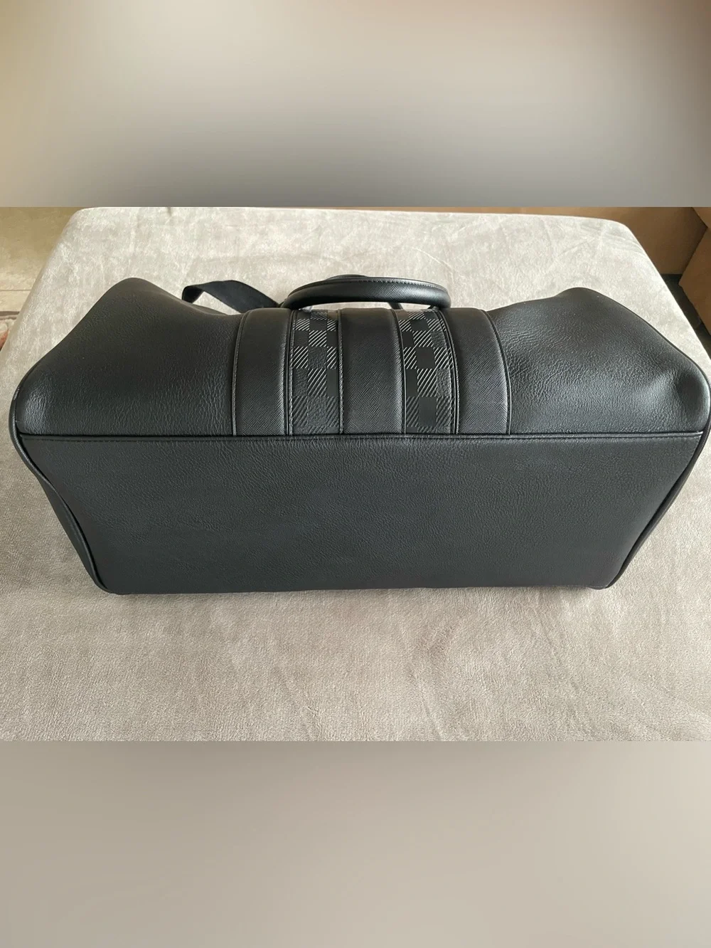 Ted Baker Black Waylin House Check Weekender Bag